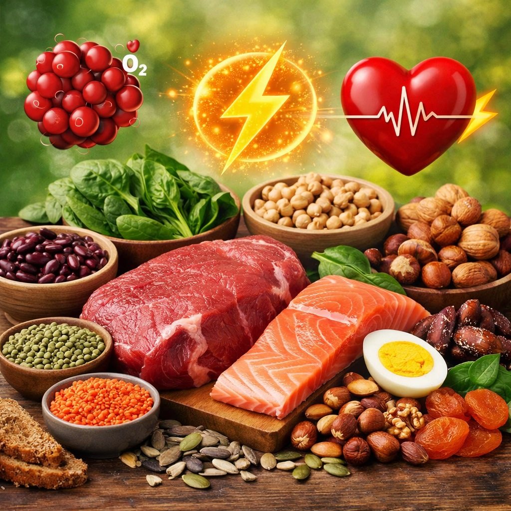 Lebensmittel mit hohem Eisengehalt für Energie und Gesundheit