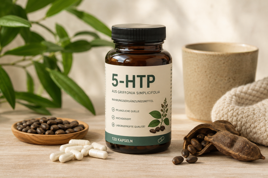 5-HTP Nahrungsergänzungsmittel auf natürlicher Basis mit Griffonia simplicifolia