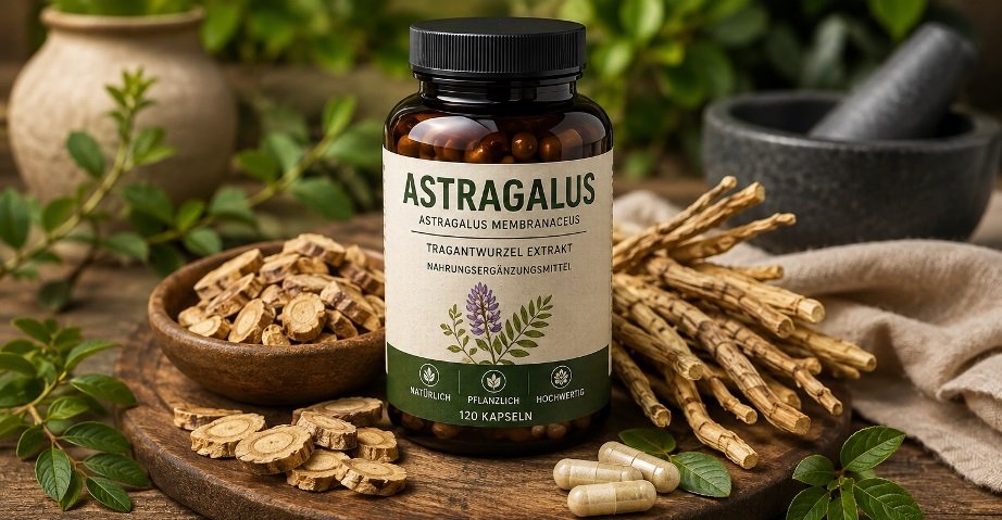 Astragalus membranaceus – Tragantwurzel, Extrakt und Nahrungsergänzungsmittel