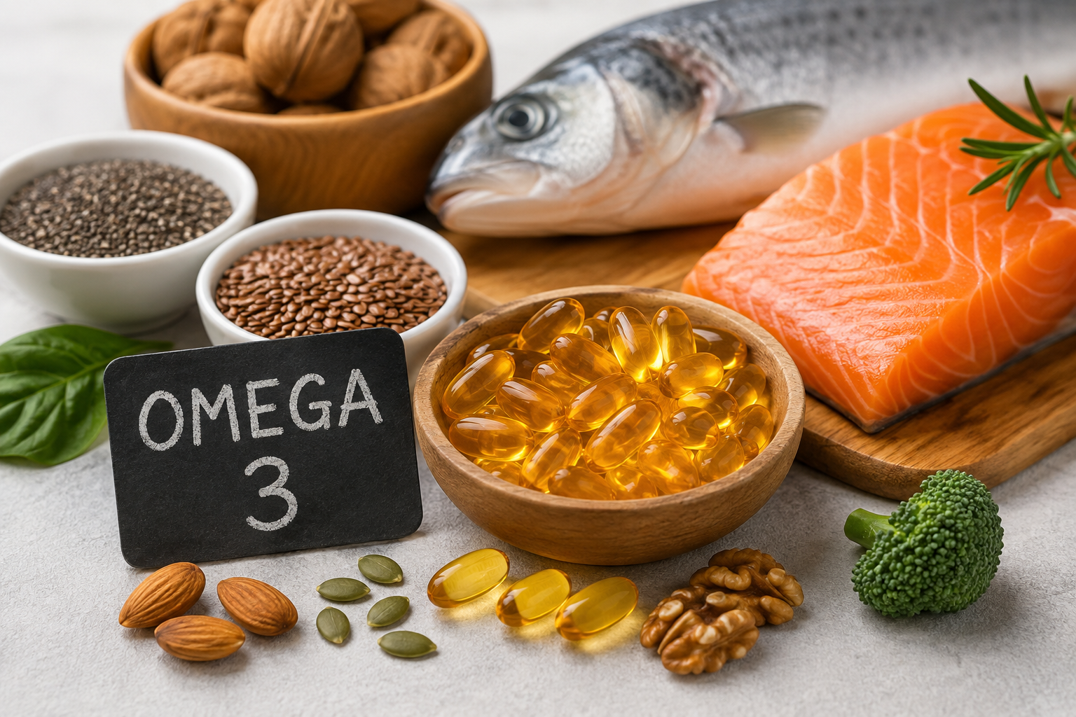 Omega-3 Nahrungsergänzungsmittel mit EPA und DHA