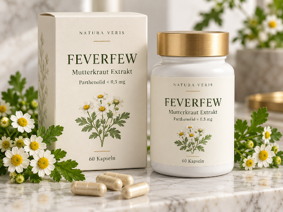 Feverfew Mutterkraut Extrakt mit Tanacetum parthenium